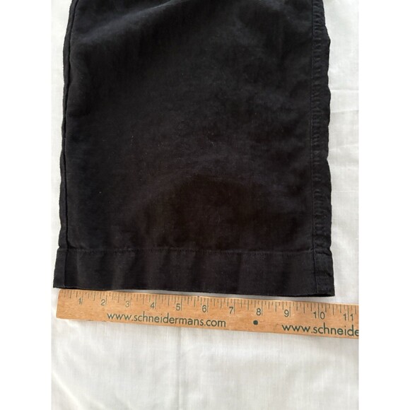 Briggs Linen Blend Wide Leg Pants Size M Black Beachy Lagenlook Boho Festival - Picture 15 of 16